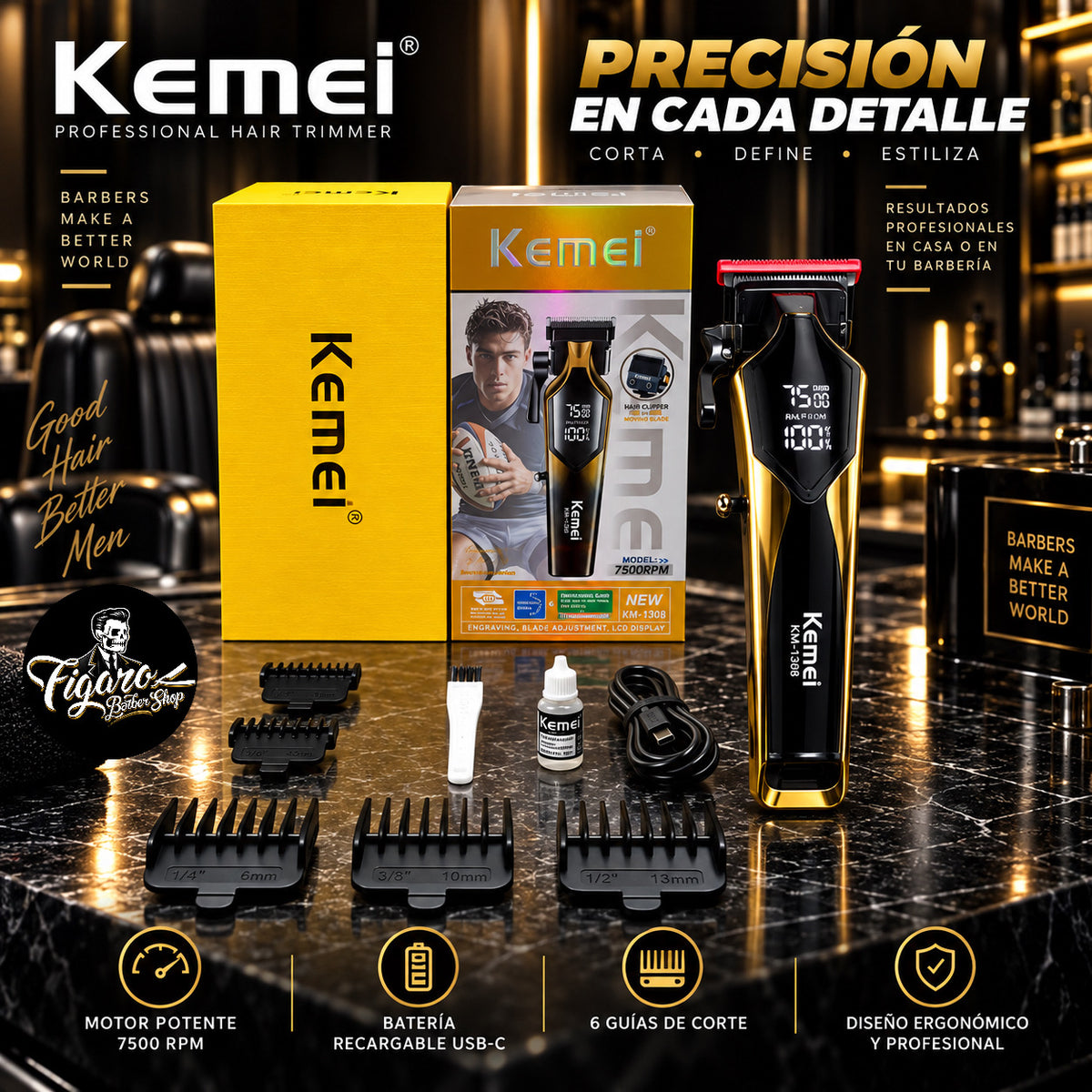 Clipper Kemei KM 1308