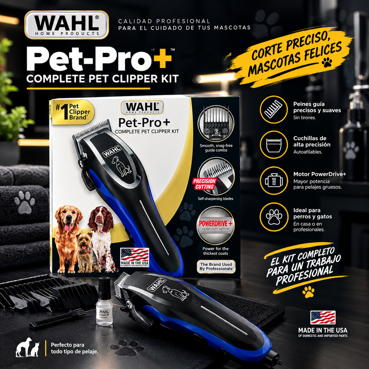 Máquina de mascota wahl Pet Pro+